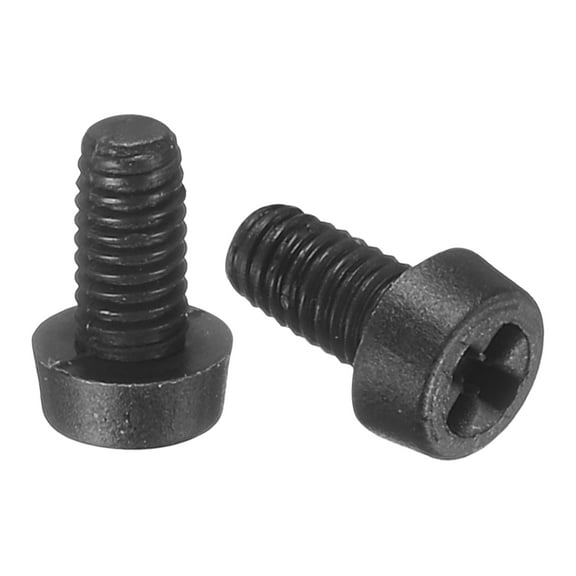 20Pcs M2.5x5mm Threaded Nylon Phillips Cross Pan Head Machine Screws Bolts Black