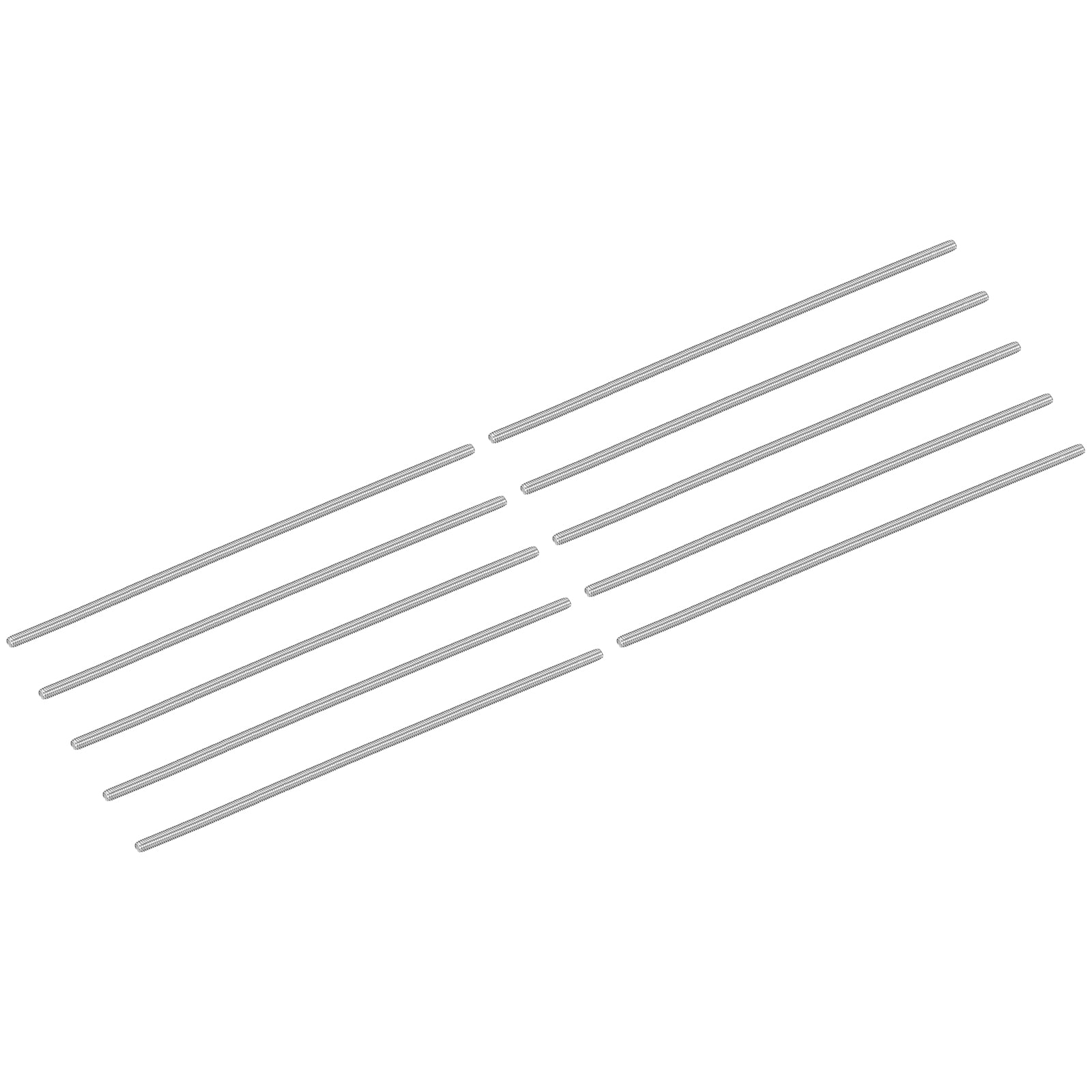 20Pcs M3-0.5x130mm Fully Threaded Rods, 304 Stainless Steel Thread Bar Studs