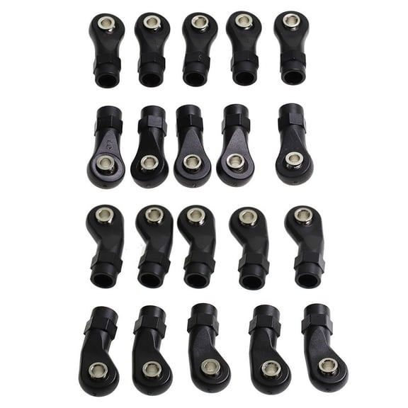20Pcs M4 Rod End Link Linkage Balls Joint Head for 1/10 RC Car Crawler Axial SCx10 II 90046 TRAxxAS, 10 Pcs C & 10Pcs D