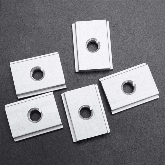 20Pcs M8 T-Track Slider Sliding Nut Aluminum Alloy T Slot Nut for Woodworking Tool Jigs Screw Slot Fastener