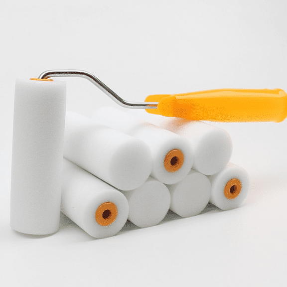 20Pcs MINI FOAM PAINT ROLLER 4" SLEEVES PAINTING DECORATING SPONGE ROLLERS