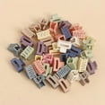 thumbnail image 1 of 20Pcs Macaron Mini Multi-Color Geometric Hollow-Out Plastic Hair Clips Simple Sweet Fashion Style, 1 of 9