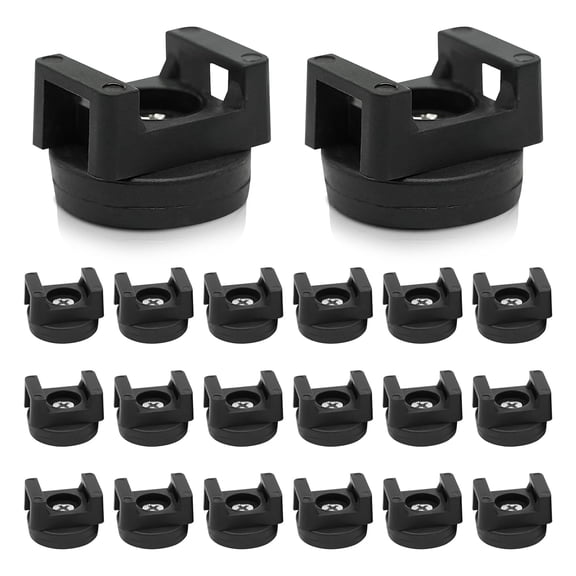 20Pcs Magnetic Cable Zip Tie Base, Multipurpose Cable Ties Mount Wire Clips Management Base,Heavy Duty Wire Cable Holder Supplies for Electrical Cable Wire Organization(Vertical Tension 3.5kg)