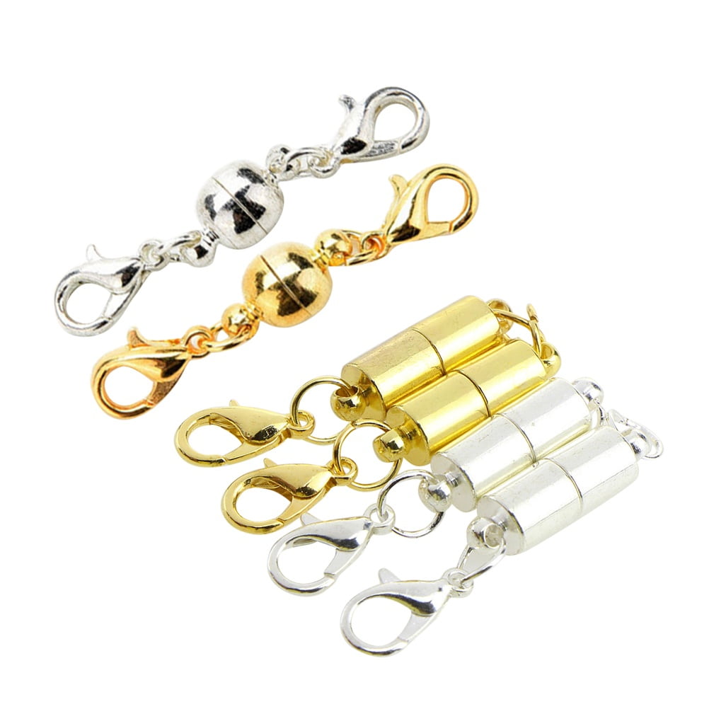 Zpsolution Screw Magnetic Clasps for Necklaces Safety Magnetic Locking  Jewelry Clasp Converter
