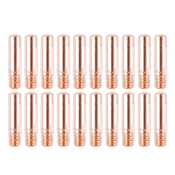 20Pcs Mb15 15Ak Contact Tip Welding Nozzles M6 Thread Welding Torch Power Nozzle 0.6Mm-1.2Mm For Mb15Ak Mig Welding Torch