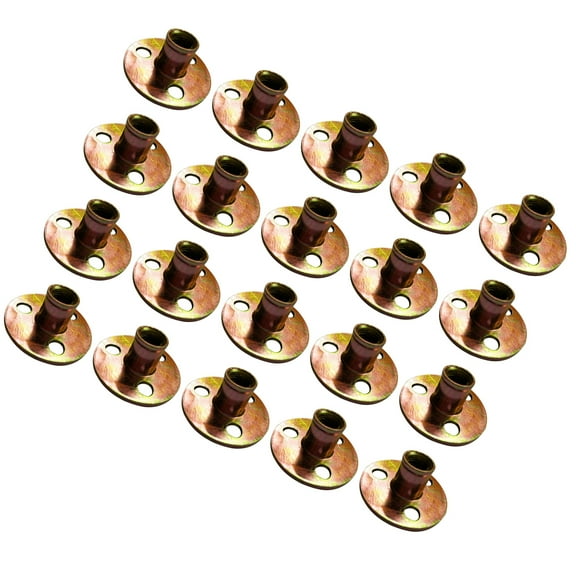 OATIPHO 20Pcs M8 Rivet Nut Flat Head Metal Tee Nuts for Furniture Construction and DIY Projects