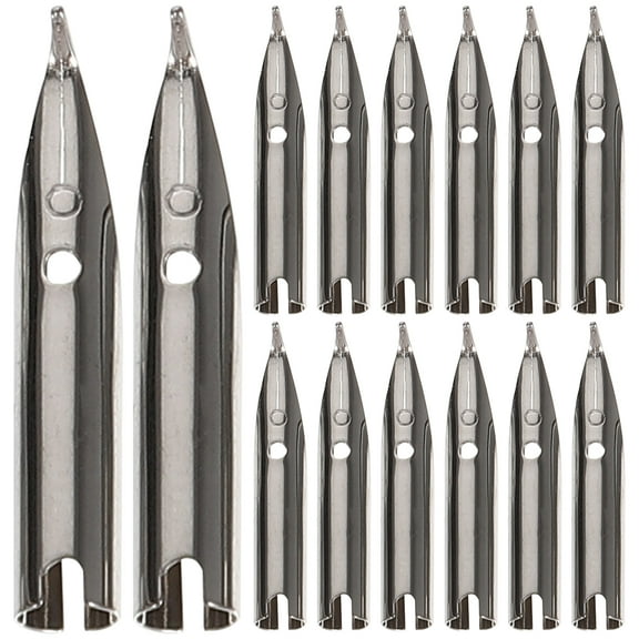 20-Pack Metal Nibs 0.38mm Fine Tip Replacement Pen Tips for Drawing and Writing
