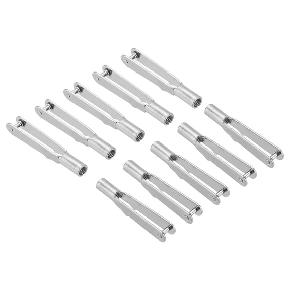 20Pcs Metal Clevis Quick Link M3 Thread Steel Clevis Self Locking Clip Fixing Wing for RC Airplane