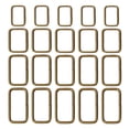 thumbnail image 1 of 20Pcs Metal Rectangle Assorted Connector Adjuster Metal Loop s for Bag, 1 of 7