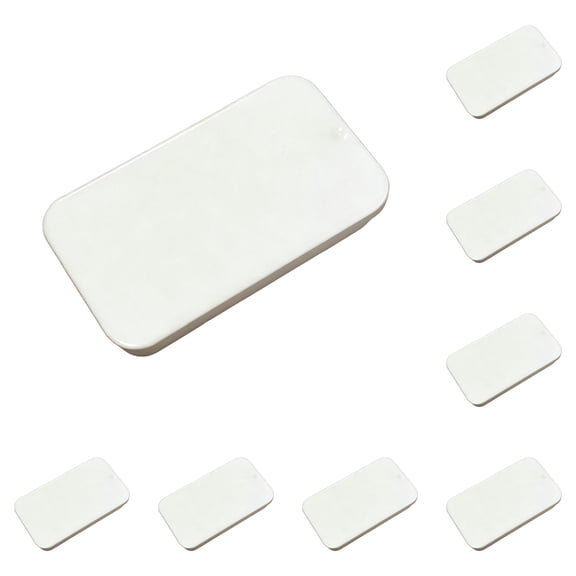 20Pcs Metal Rectangular Hinged Tins, Matte Black Mini Portable Box Containers, Metal Tin Box with Lids, Portable Tiny Items Organizer, Home Organizer Kit for Home Storaging Candies Keys(10WH+10SR)