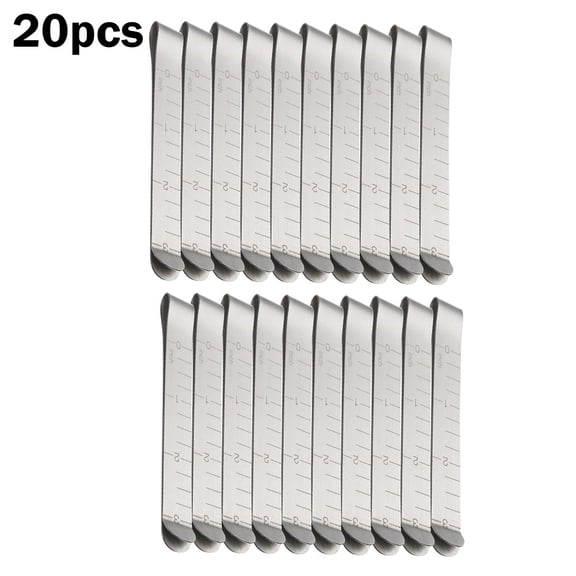 20Pcs Metal Sewing Crimping Clip Stainless Steel Sewing Clips For DIY Clothing Stitching Pinning Marking Quilting Ruler Tool
