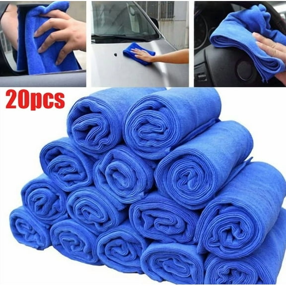 20Pcs Microfiber Car Cleaning Cloth Towel Rag Auto Detailing Polishing 30*30Cm