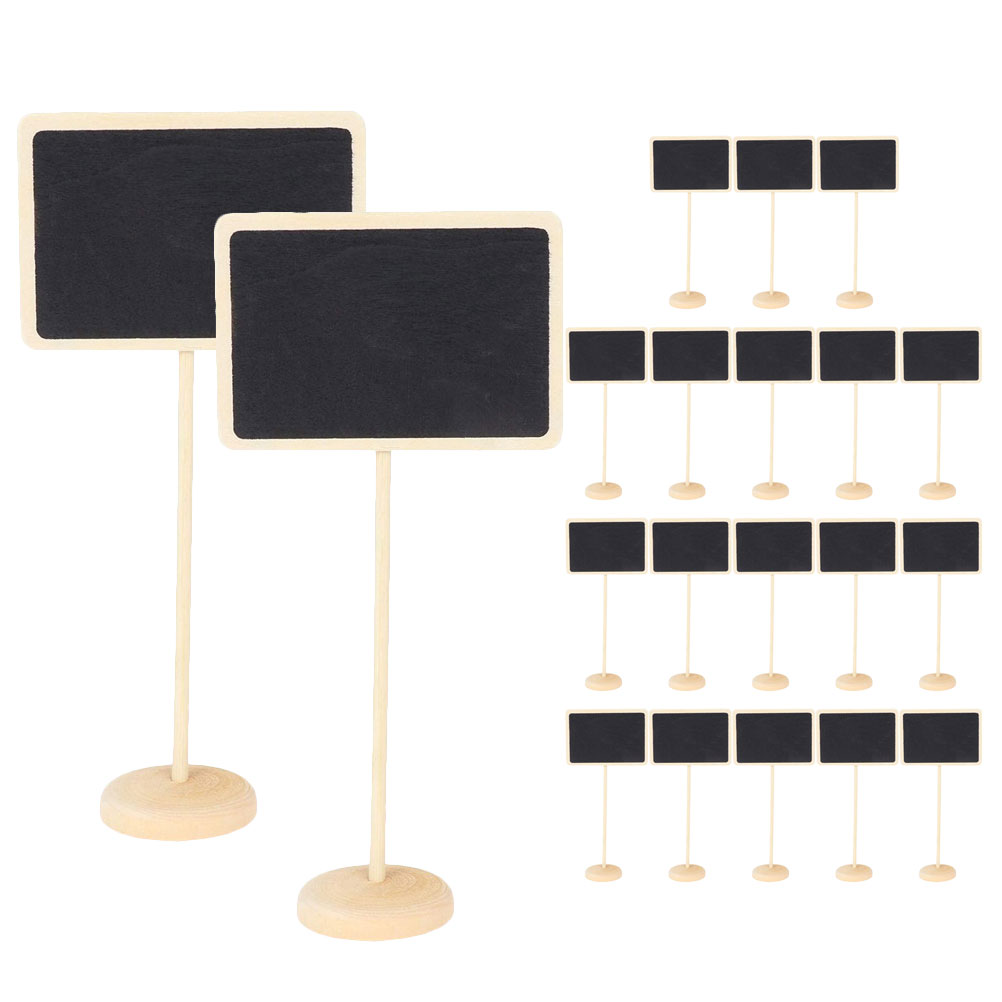 20Pcs Mini Chalkboard Signs Food Labels Wedding Table Numbers Mini