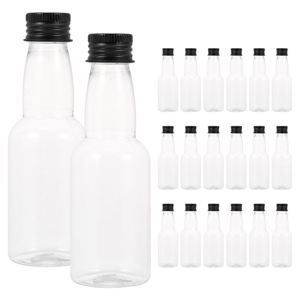 20Pcs Mini Liquor Bottles Small Juice Bottles Mini Salad Dressing Bottle Empty Mini Alcohol