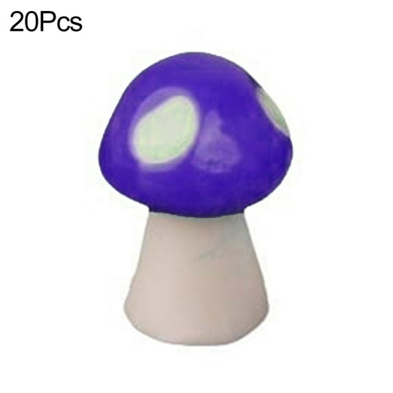 20Pcs Mini Mushrooms for Fairy Garden Mushrooms Miniature Figurines Colorful Miniature Garden Ornaments Fairy Garden Accessories for Micro Landscape, Plant Pots, Bonsai Craft Decor