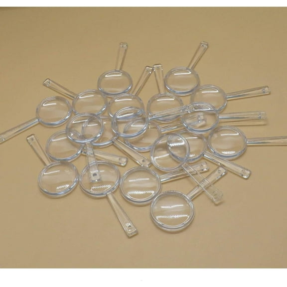 20Pcs Mini Plastic Magnifying Glasses for Kids, Science Observation Learning Tool