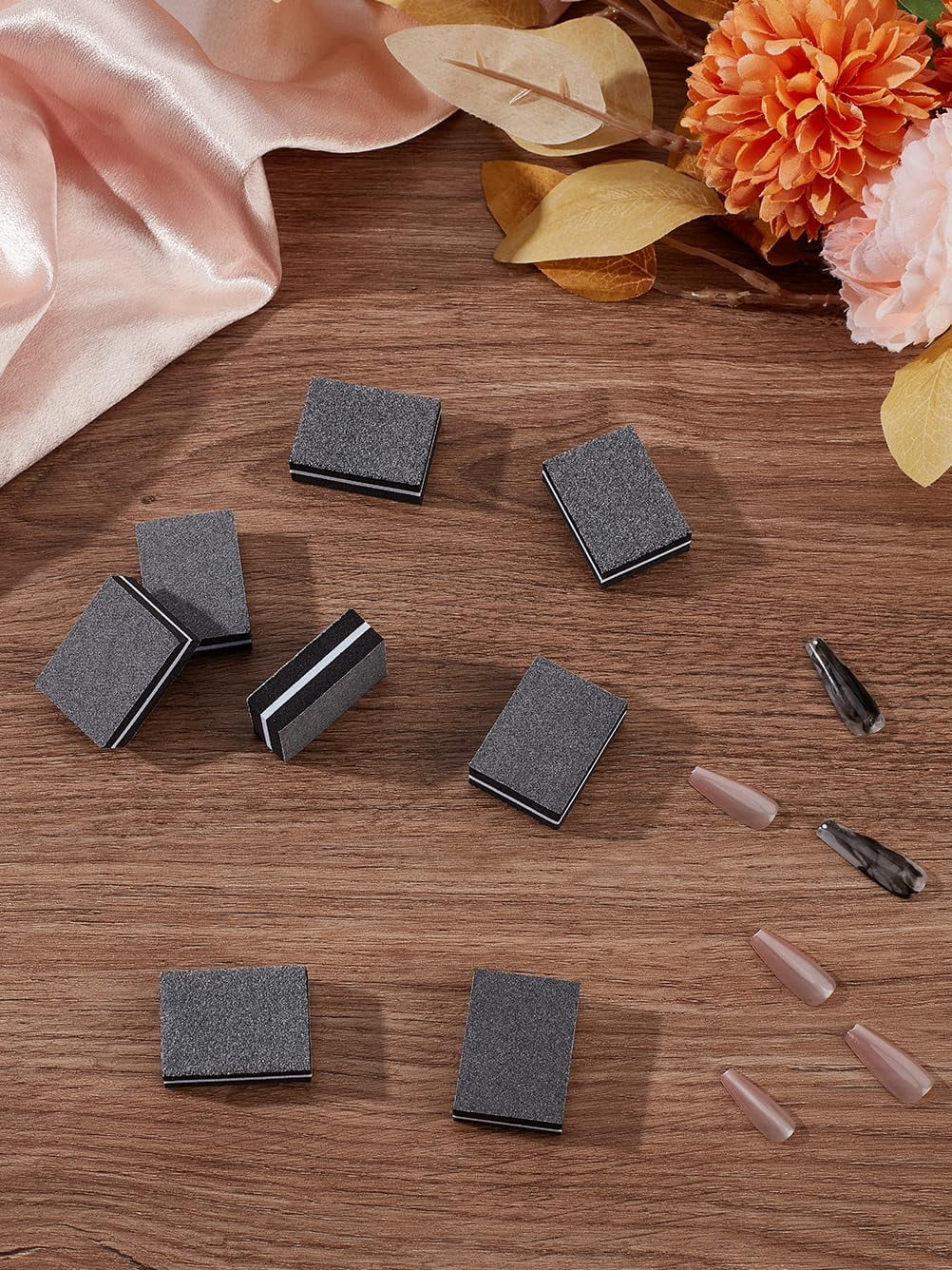 20Pcs Mini Sponge Buffing Block Rectangle Nail File Manicure Tools ...