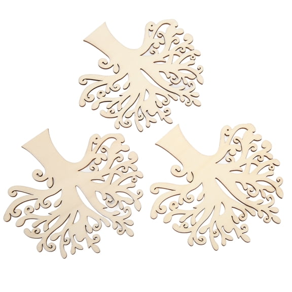 20Pcs Multi-Purpose Tree Shape Wood Chips for DIY Crafting and Decoration, Smoother Surfaces for Writing and Drawing, Unique Appearance, Blank and Enough Quantity 20Pcs wood Crafts