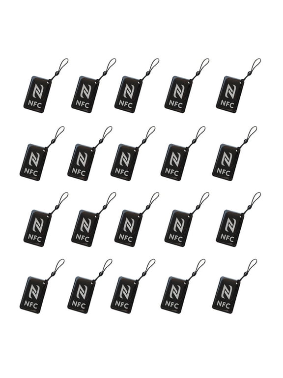20Pcs NFC Tags Lable Ntag213 13.56mhz Smart Card 42x26mm Black