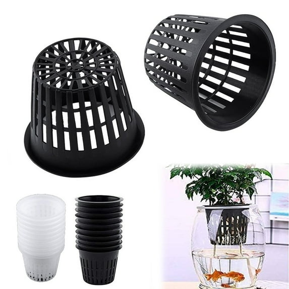 20Pcs Net Pots 3 Inch Net Cups Thin Lip Hydroponics Supplies Cups Garden Slotted Mesh Net Cups Aquaponics Garden Slotted Mesh Net Pot Hydroponics Slotted Mesh Cups