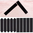 thumbnail image 1 of 20Pcs Non Slip Rug Grippers Black Carpet Tape for Hardwood Floors and Tiles Double Sided Self Adhesive Rug Tape PU Rug Pad Rug Corner Grippers for Area Rugs Arrow & Rectangle Shape, 1 of 9