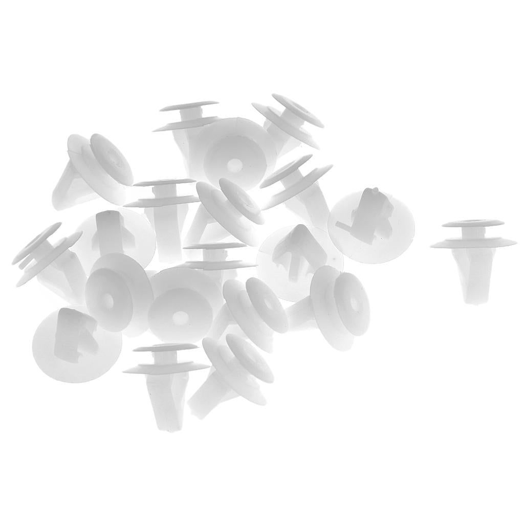 20Pcs Nylon Fasteners Push Type Retainer Clips Kits, Bumper Liner Engine Door Panel Clips for G18K-51-