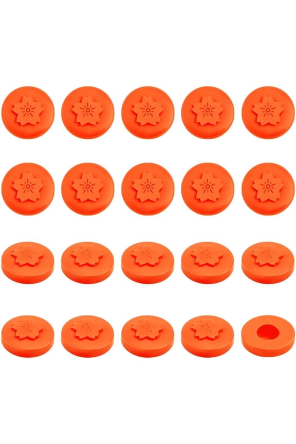 20Pcs Orange Button Covers Kit for Women Men Suitable for 17-20mm Button Shirt Buttons Cover Silicone Aviod Shirt Holes for Jeans Buttons Sewing Kit Replacement for Shirts Jeans Cufflinks making