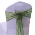 thumbnail image 1 of 20Pcs Organza Chair Bow Sash Decor Bows Sashes For Wedding Reception Events Banquets Decoration -Dark Green, 1 of 5