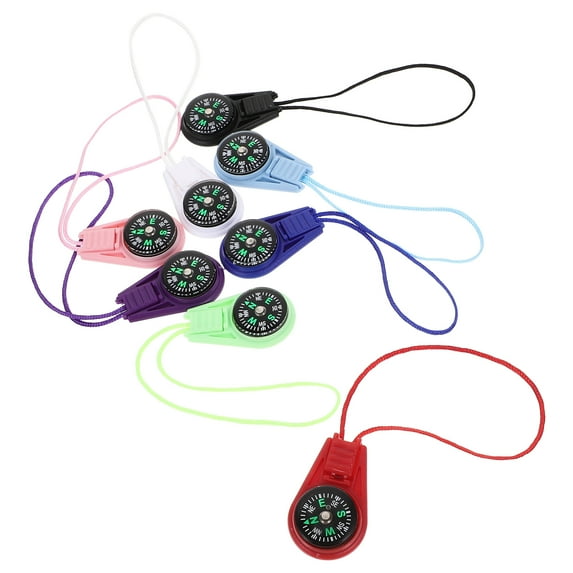 20Pcs Outdoor Camping Hiking Pocket Compass Small Survival Compass Camping Supply (Mixed Color)