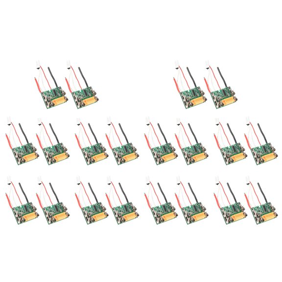 20Pcs PCB Circuit Module Board Parts 18V Battery Chip PCB Board Replacement for BL1830 BL1840 BL1850 LXT400,20 x Lithium Battery PCB Board,Green