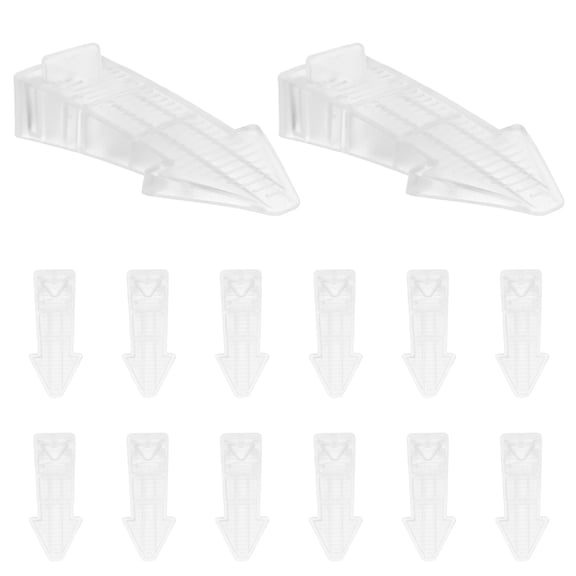 20Pcs PVC Door Wedge Stopper Non Slip Interior Door Block for Carpet and Floor Home Use