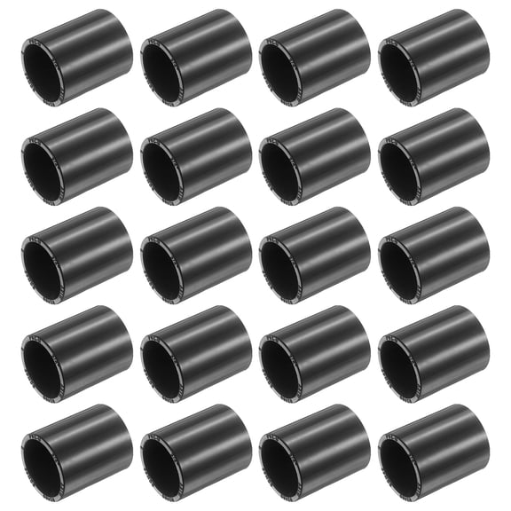 20Pcs PVC Pipe Coupling, 3/4" SCH40 PVC Pipe Fittings Straight Connector, 2-Ways Slip Socket Coupling Adapter Connectors Furniture Grade for Irrigation, Pool & Plumbing, Dark Gray