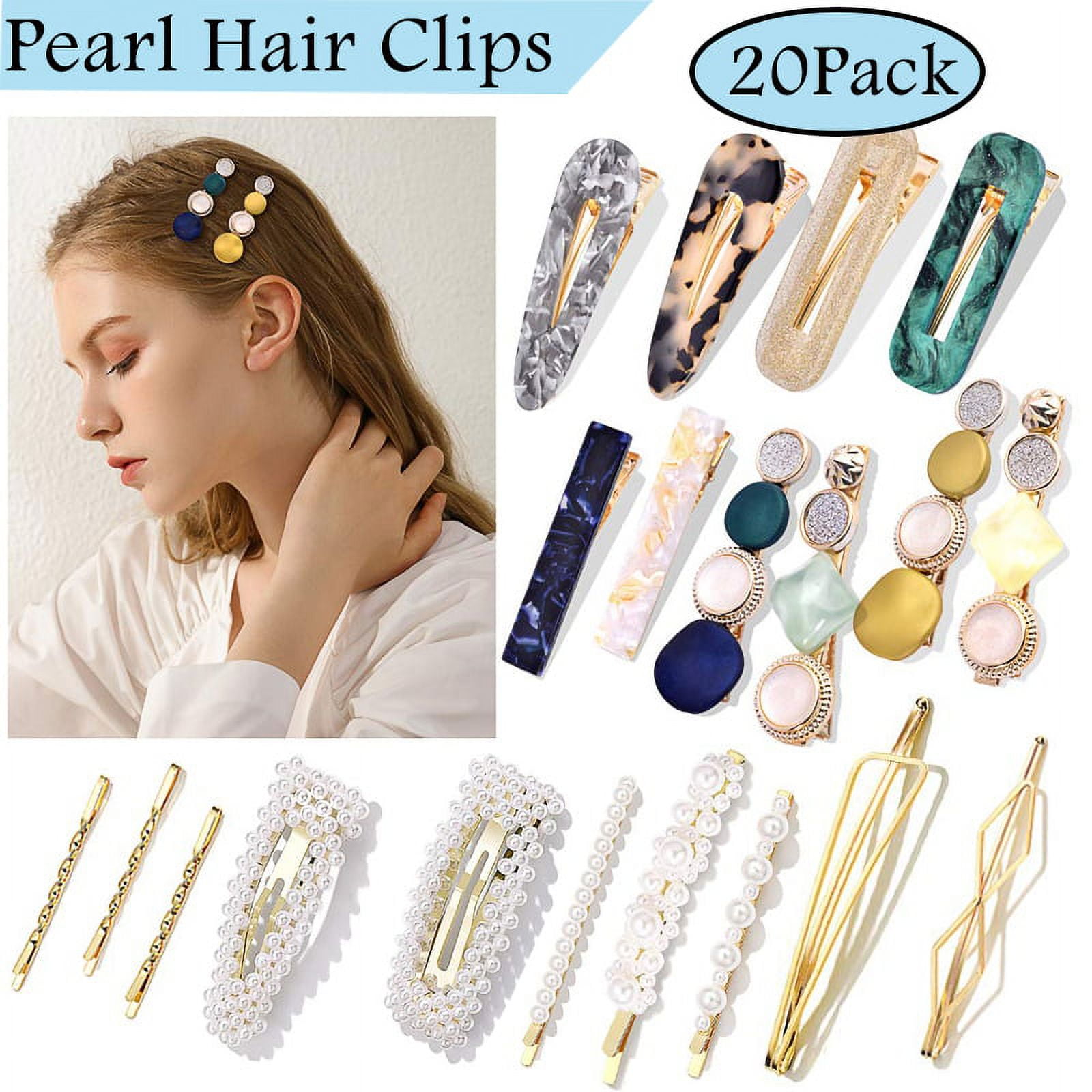 Kiren Set: Faux Pearl Hair Clips (Various Designs) One Size