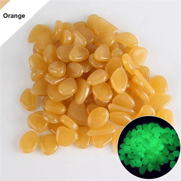 20Pcs Pebble Stones, Glow in The Dark Rocks, Glow Rocks Decorations DIY Decorative Pebbles for Aquarium Fish Tank Sidewalk Garden Plant Pots