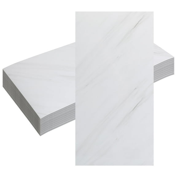 UEETEK 20Pcs Waterproof Wall Panels Self Adhesive Xpe Foam Marble Pattern Tiles