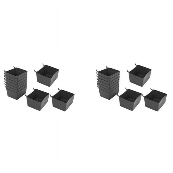 20Pcs Pegboard Box, Bin Kit, Basket Storage Organizer, Accessories Parts for Organizing Tools
