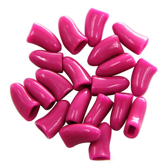 20Pcs Pet Dog Cat Paw Claw Anti-Scratch Soft Silicone Nail Caps Protective Covers Sheath for Home
