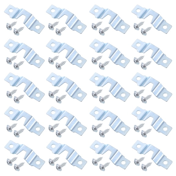 20Pcs Picture Hangers, Frame Back Hanging Fasteners with Screws, Color Zinc