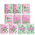 thumbnail image 1 of 20Pcs Pink and Green Party Favor Bags, Witch Musical Goodie Candy Treat Bags for Witch & Crown Theme Birthday Party Supplies, 1 of 7
