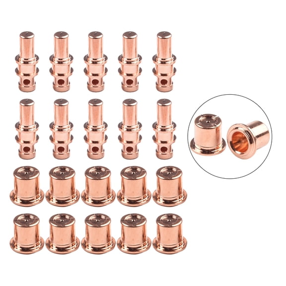 20Pcs Plasma Electrode Pr0109 Nozzle Tip 1.0Mm Pd0105 For A81 Cutting Torch YIWEI