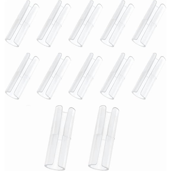 20Pcs Plastic Bed Sheet Fasteners Column Clear 54.5x18mm