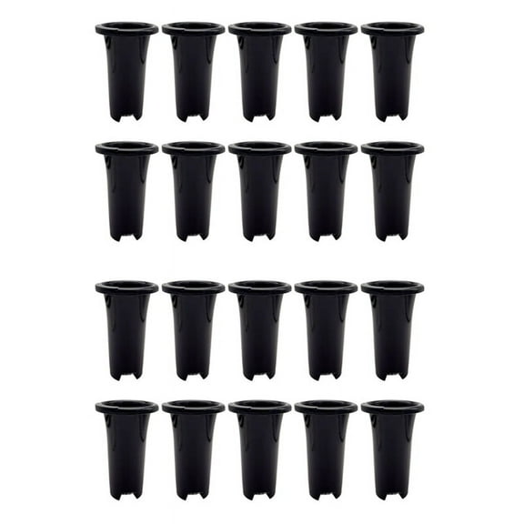 20Pcs Plastic Deep Plant Nursery Pots, Thick Stable Tall Tree Pots, Reusable Tall Seedling Plant Container Pots, Deep