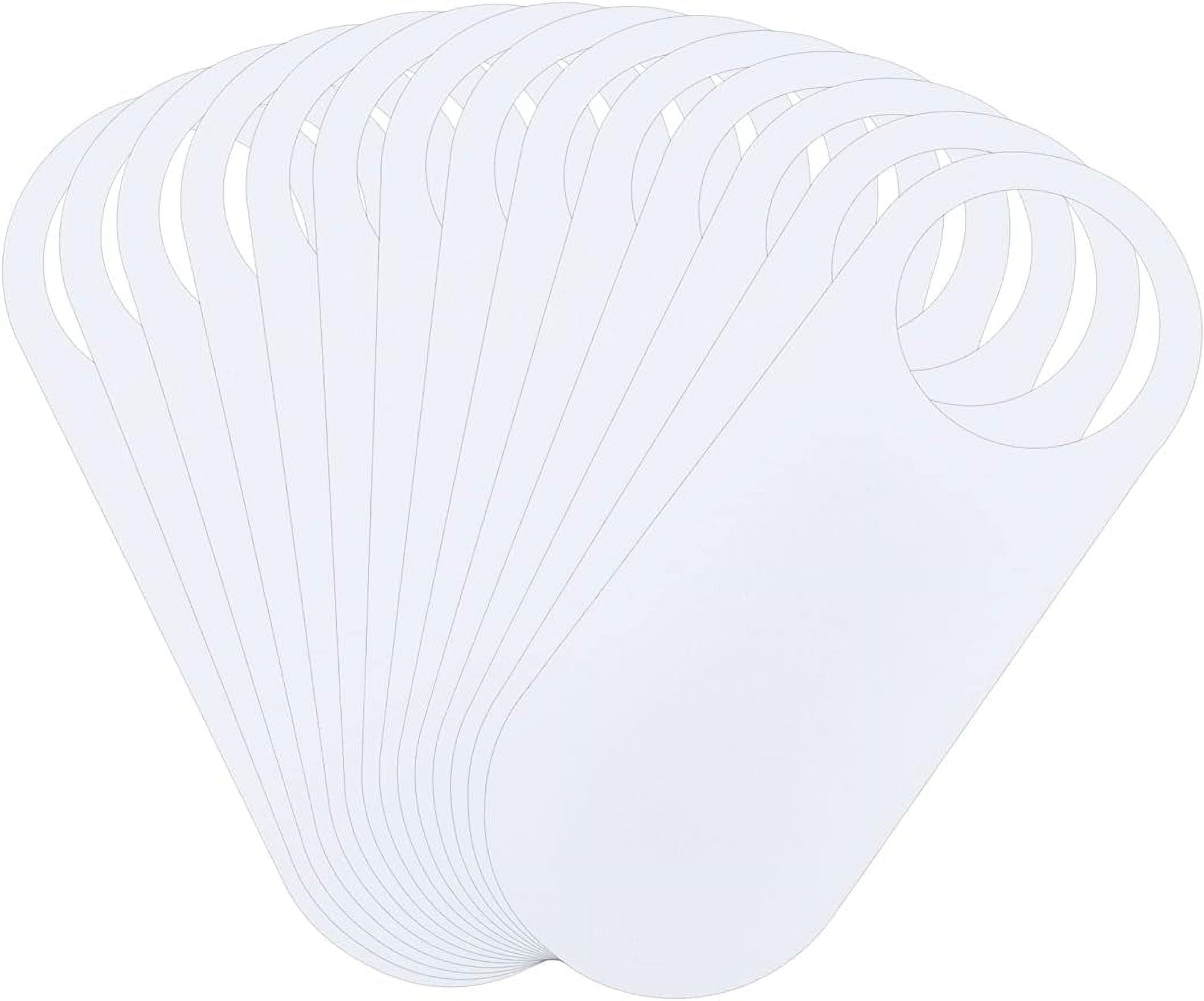 20Pcs Plastic Door Knob Hangers Signs PVC Blank Door Signs Do Not