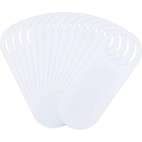 20Pcs Plastic Door Knob Hangers Signs PVC Blank Door Signs Do Not Disturb Door Hanger Sign for Office Hotel Decoration
