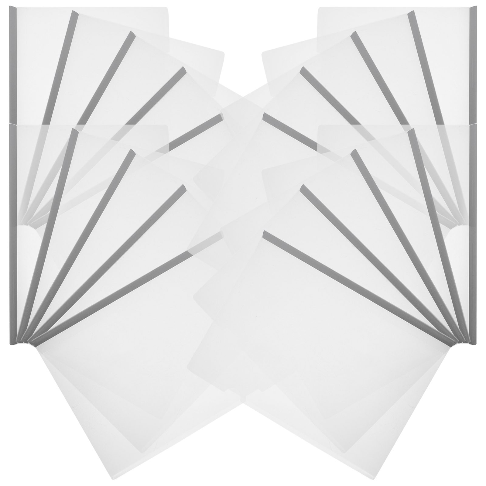 20Pcs Plastic File Draw Rod Folders Office File Organizers File Folders with Rods