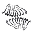 Artibetter 20-Pack Black Gutter Guard Clips – Secure Mesh Screens & Brushes Fast, Fits Most Gutters