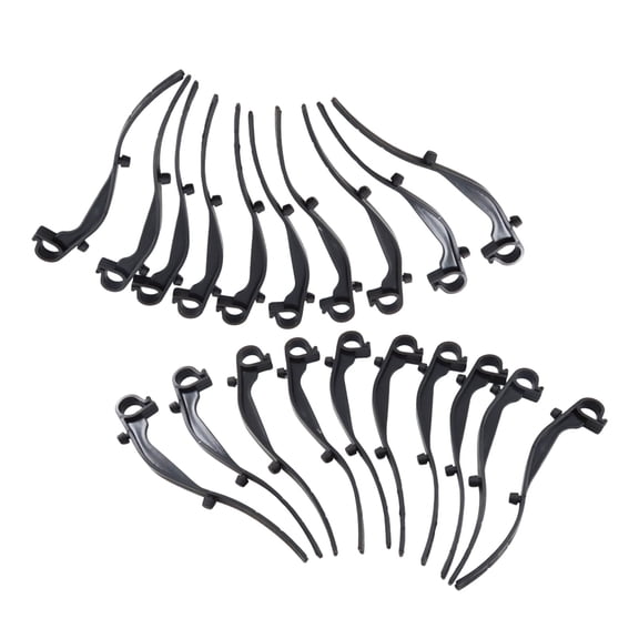 20Pcs Plastic Gutter Guard Clips Meshes Anchors Replacement Gutter Brush Clamps Leaves Guard Fixing Clip Easy to Use