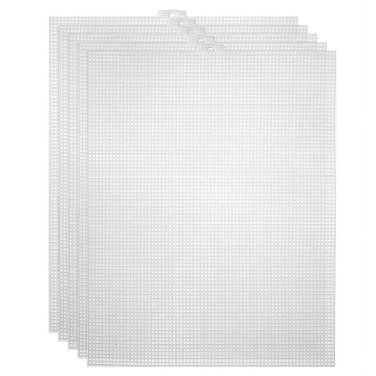 20pcs Plastic Mesh Canvas Sheets for Embroidery, Acrylic Yarn Crafting, Knit and Crochet Projects (10.2 x 13.2 inch), Men's, Size: Large, White