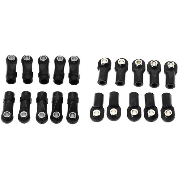 20Pcs Plastic Rod End Link Linkage Balls Joint for 1/10 RC Car Crawler Axial SCx10 II 90046 TRx4,B & A