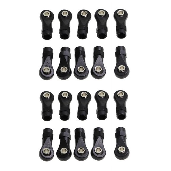 20Pcs Plastic Rod End Link Linkage Balls Joint for 1/10 RC Car Crawler Axial SCx10 II 90046 TRx4,C